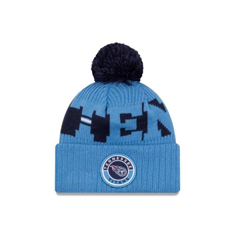 NFL Tennessee Titans Alternate Cold Weather Sport Knit (POQ6796) - Blue New Era Beanies